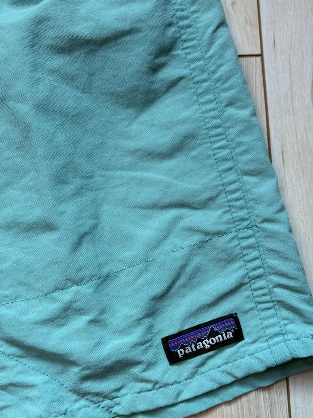 Patagonia Baggies Shorts Men’s Small Mint Green Lined Outdoor Hiking Swim trunks